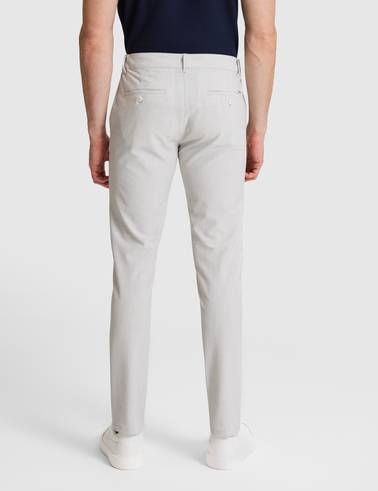 Açık Gri Slim Fit Kanvas Pantolon