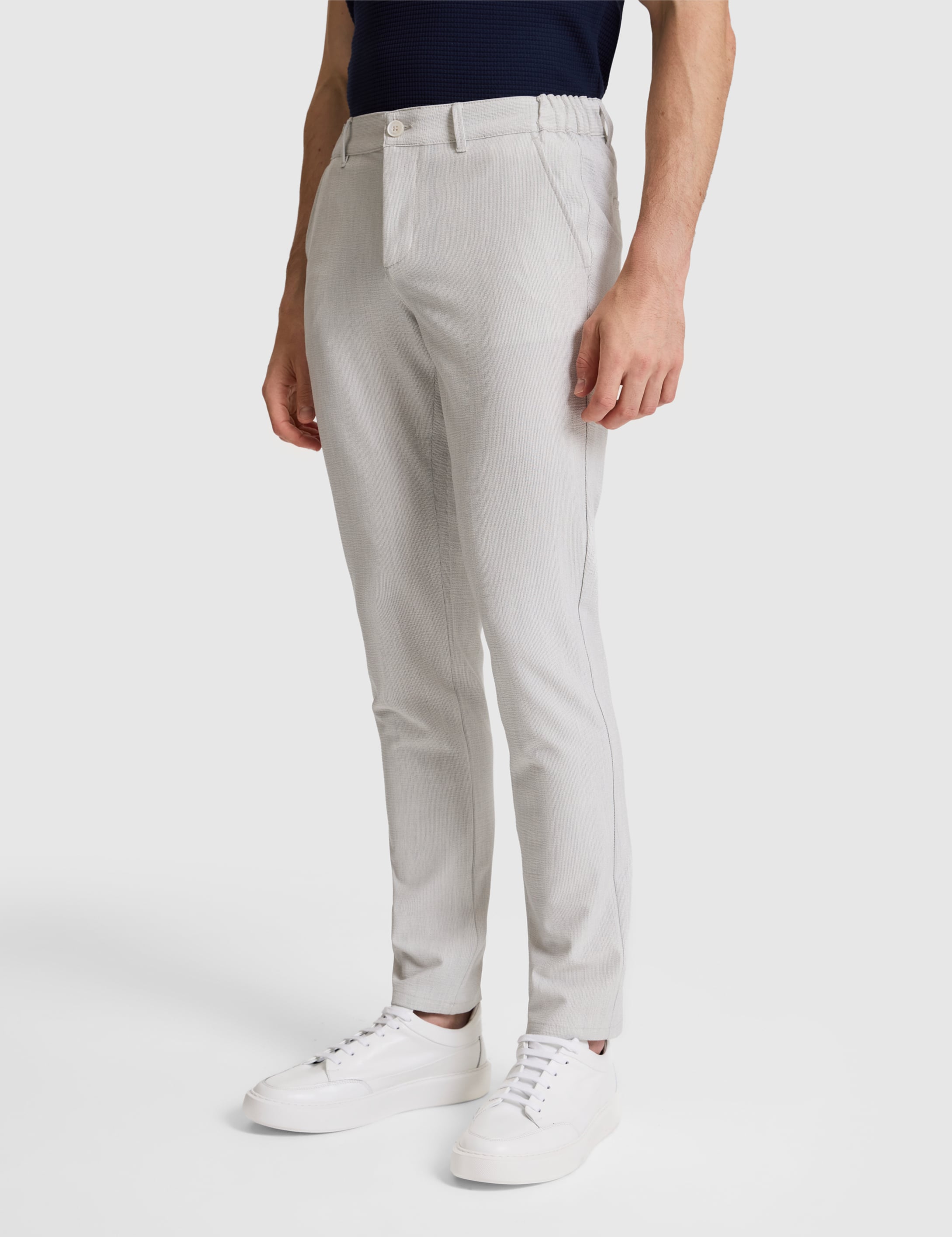 Açık Gri Slim Fit Kanvas Pantolon - 50321843017