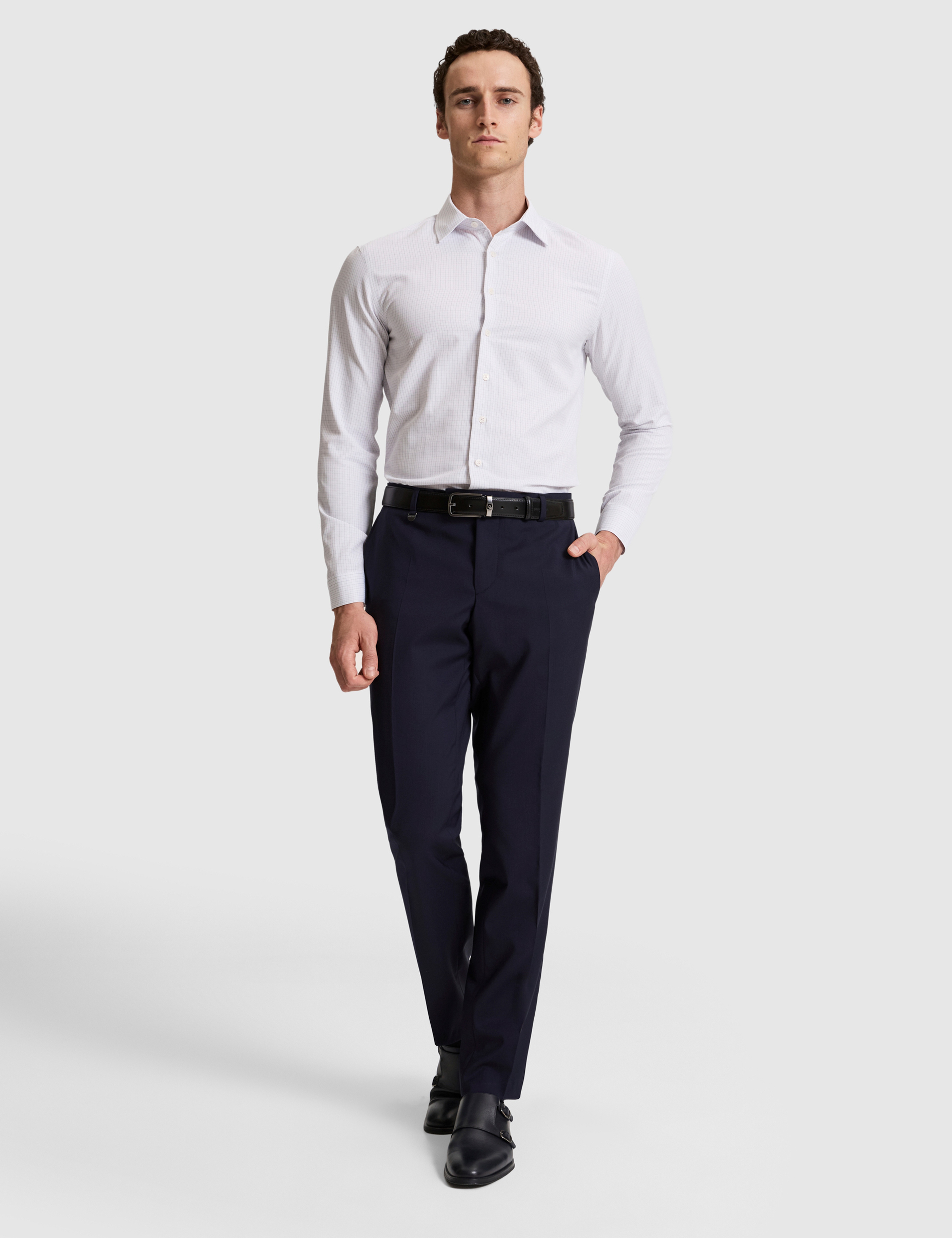 Lacivert Slim Fit Kumaş Pantolon