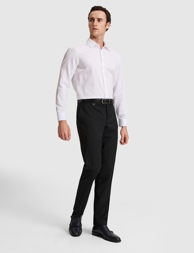 Siyah Slim Fit Kumaş Pantolon