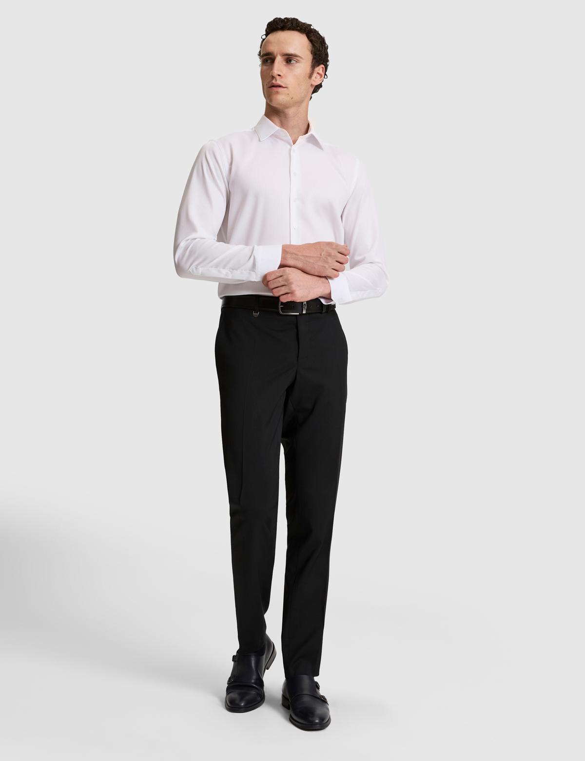 Siyah Slim Fit Kumaş Pantolon - 50324282053