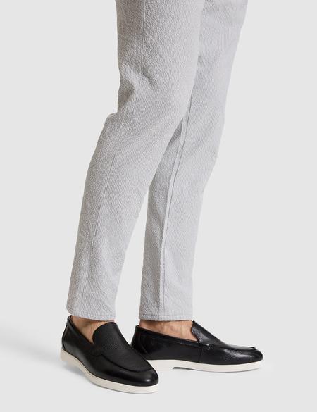 Siyah %100 Deri Eva Taban Loafer Ayakkabı - 50327089003
