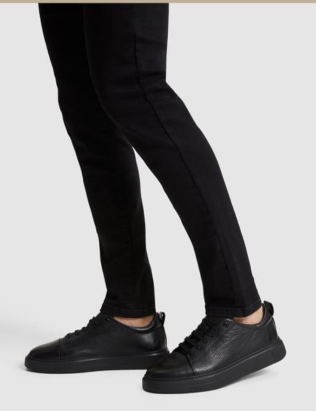 Siyah %100 Deri Casual Ayakkabı - 50323943014