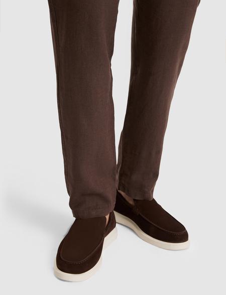 Kahverengi Süet Loafer Ayakkabı - 50323962003