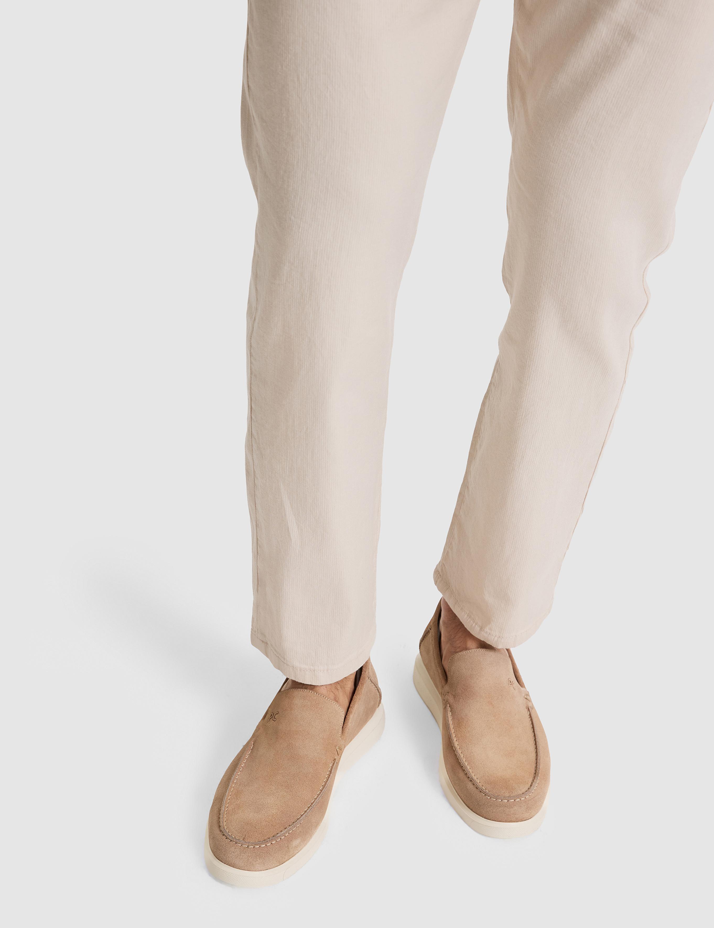 Bej Süet Loafer Ayakkabı