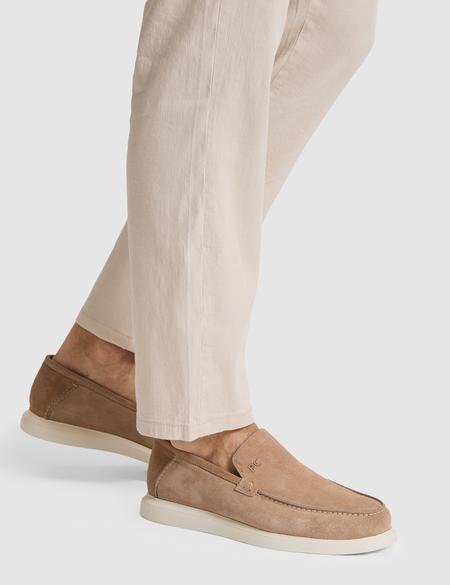 Bej Süet Loafer Ayakkabı - 50323962019