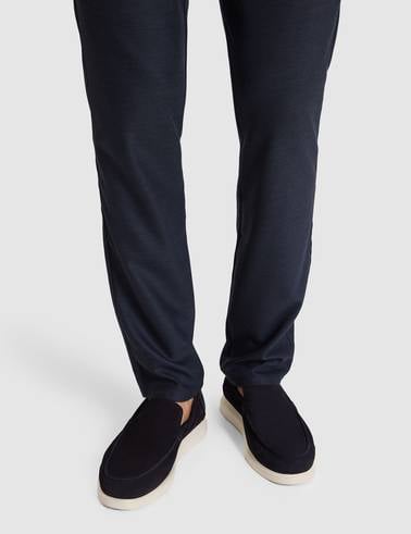 Lacivert Süet Loafer Ayakkabı
