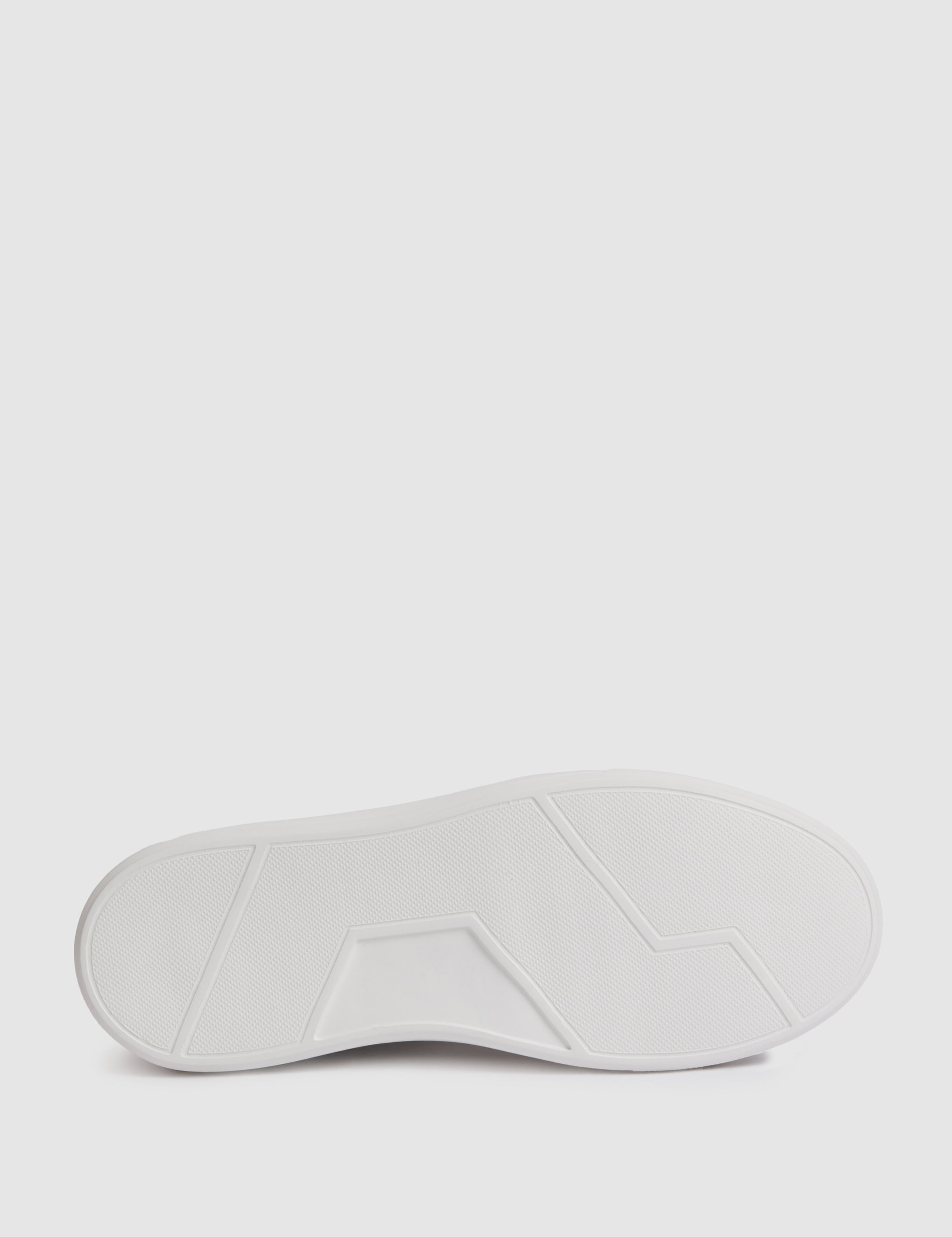 Beyaz %100 Deri Eva Taban Sneaker