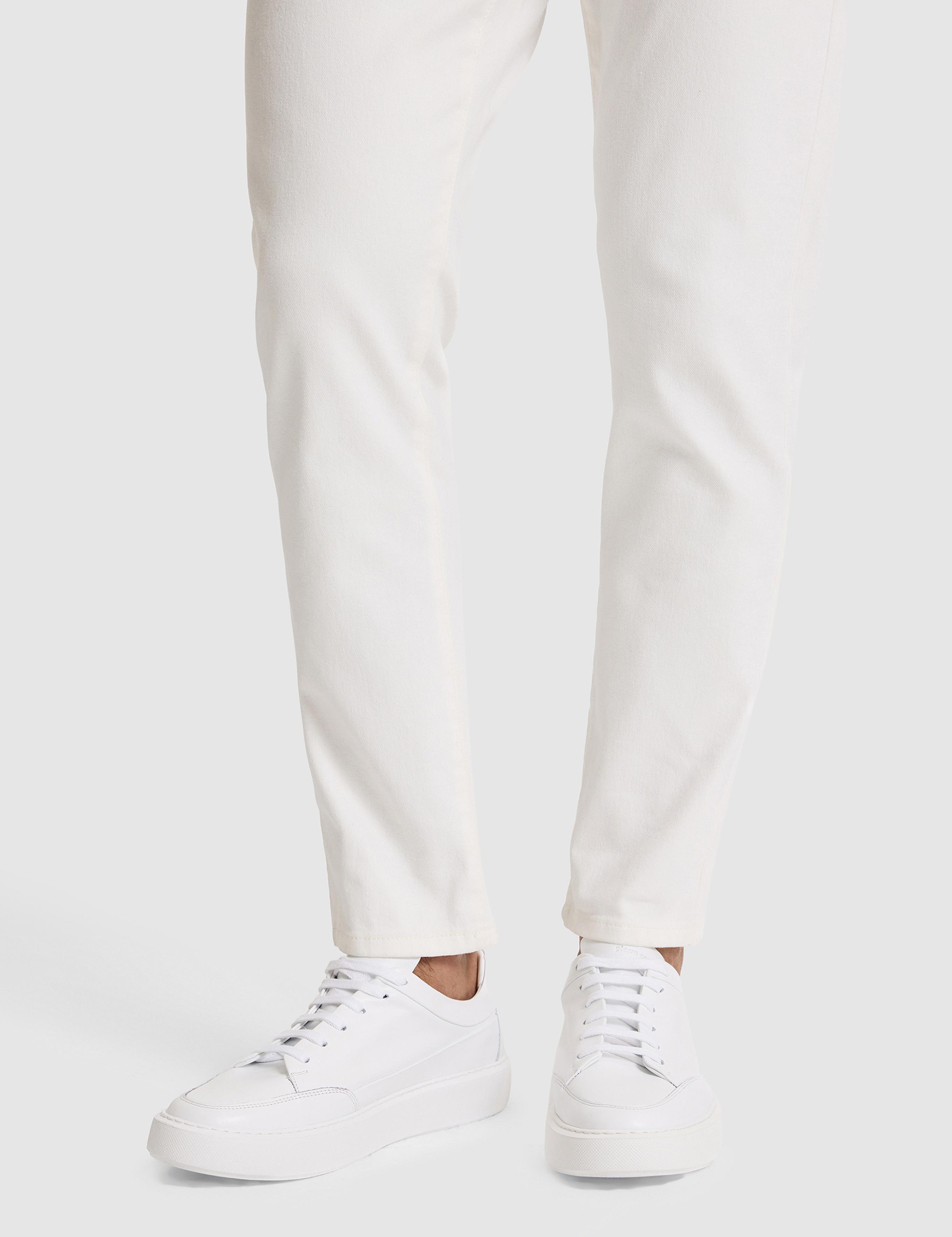 Beyaz %100 Deri Eva Taban Sneaker