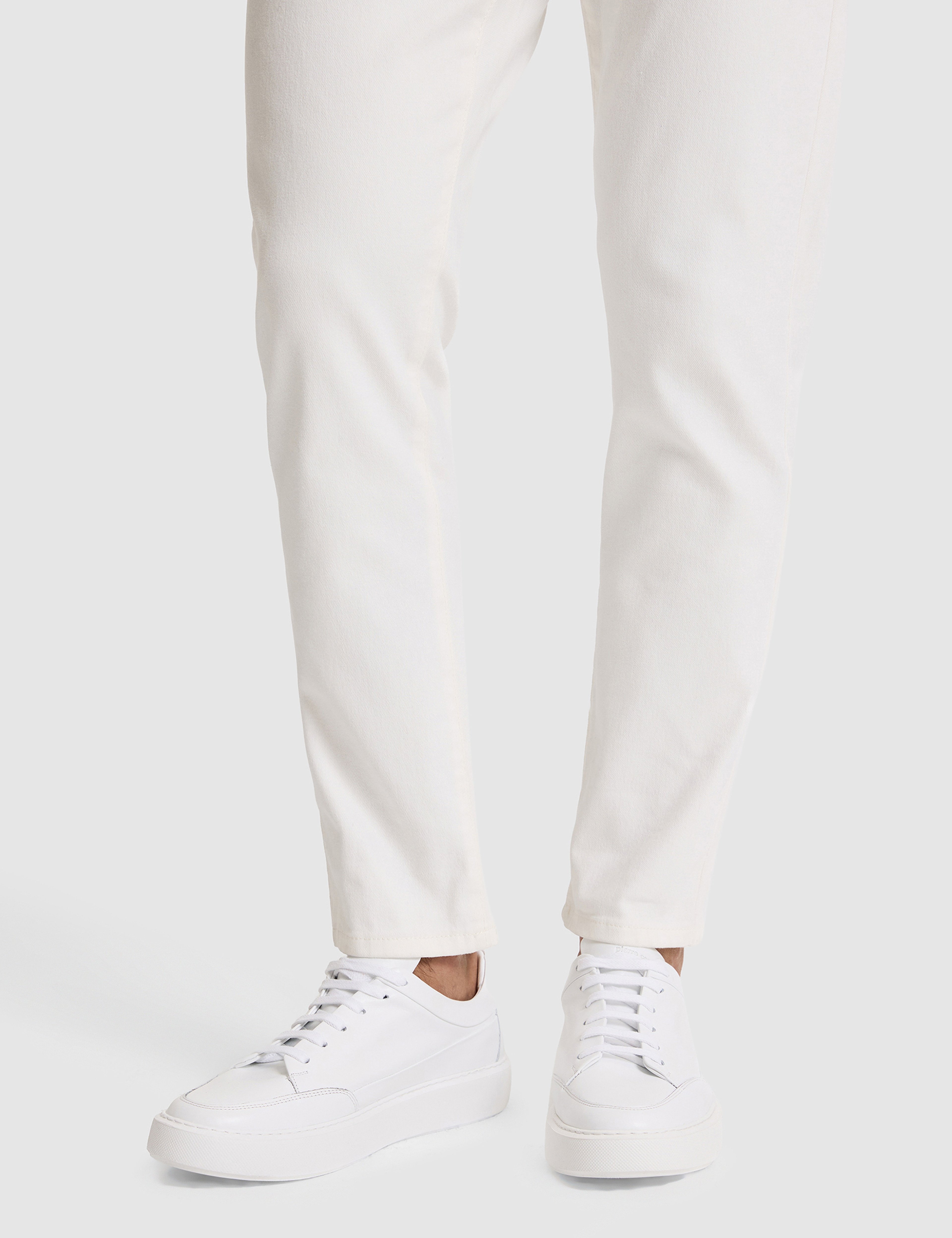 Beyaz %100 Deri Eva Taban Sneaker