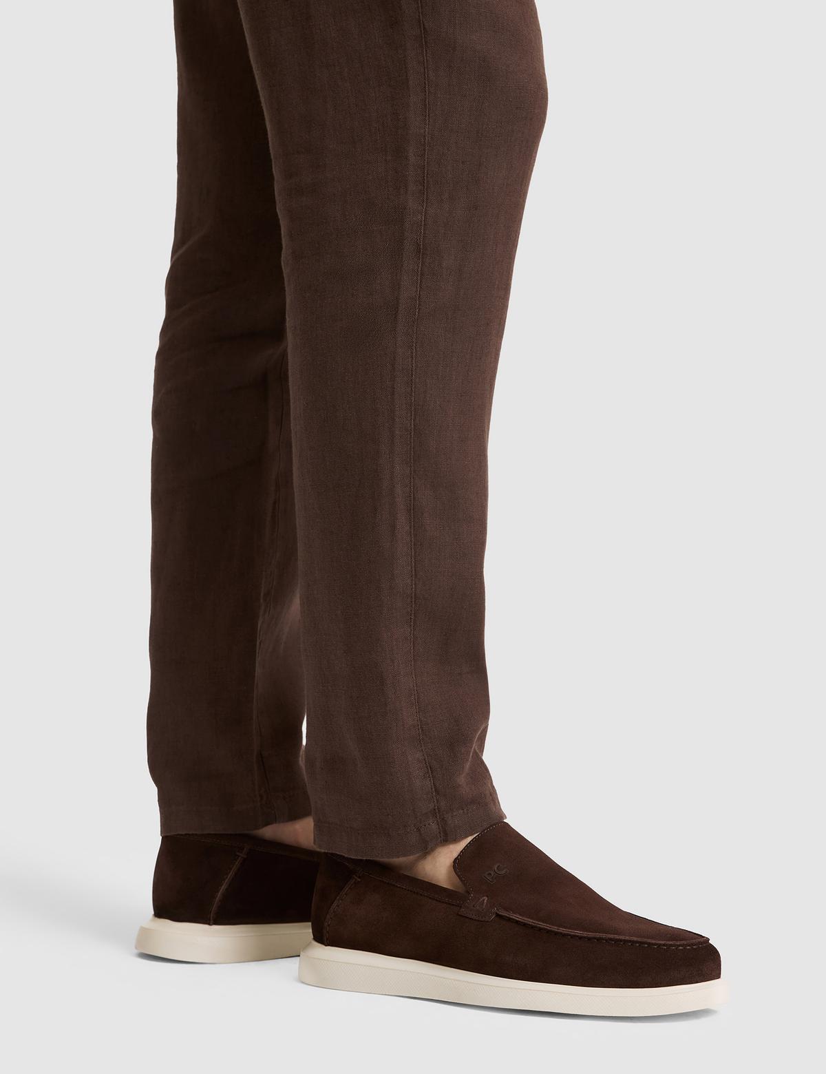 Kahverengi Süet Loafer Ayakkabı - 50323962003