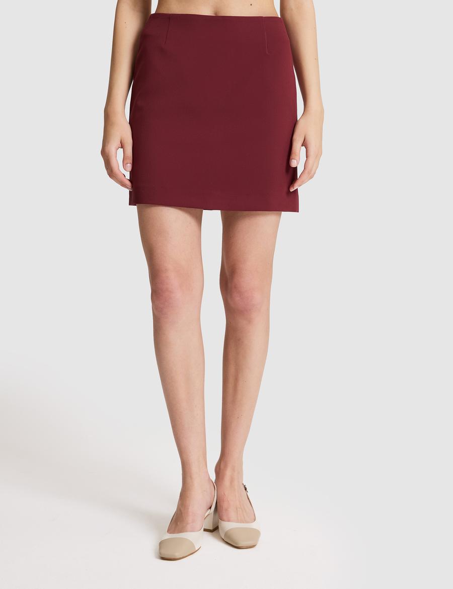 Bordo Dokuma Etek