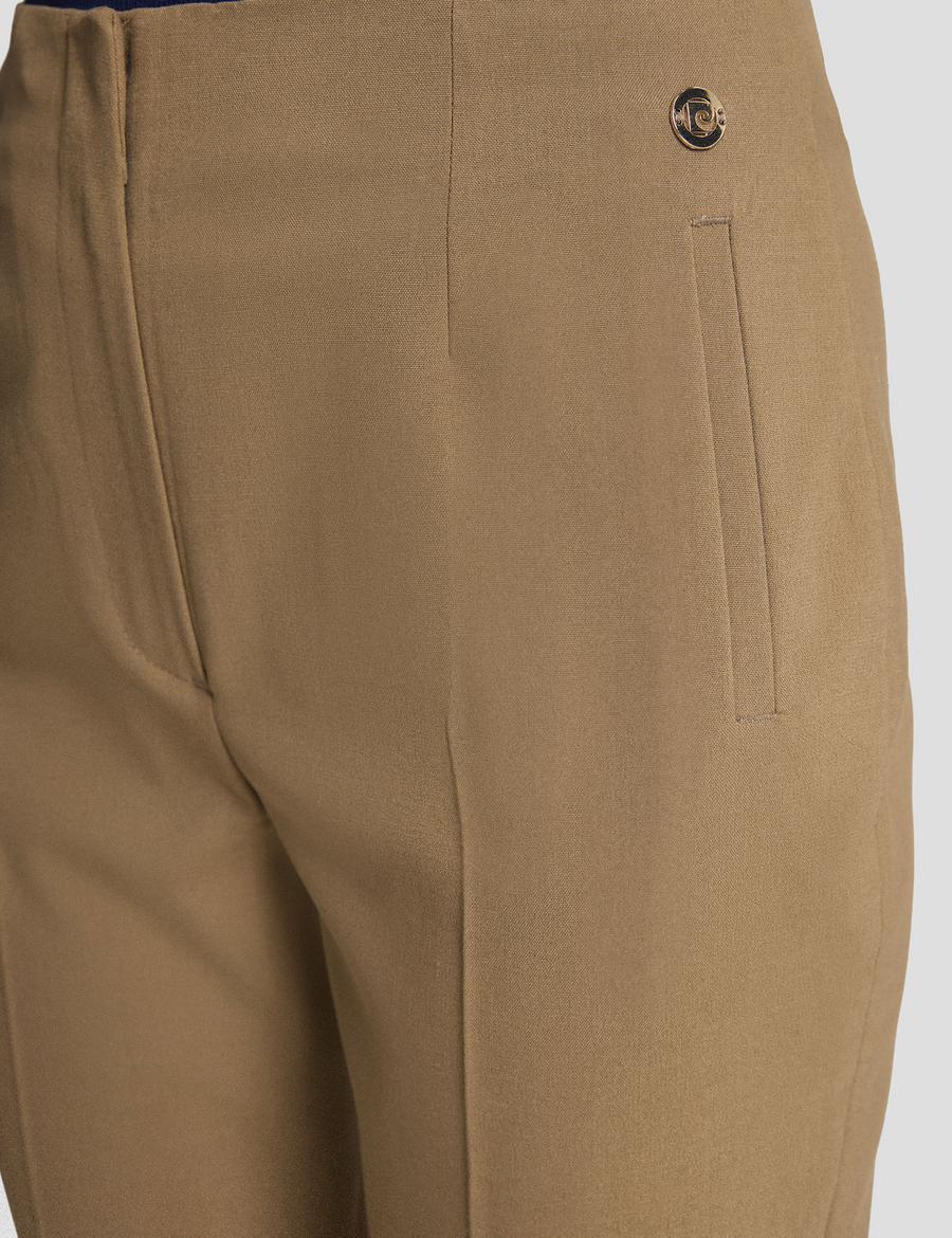 Bej Carrot Fit Kumaş Pantolon