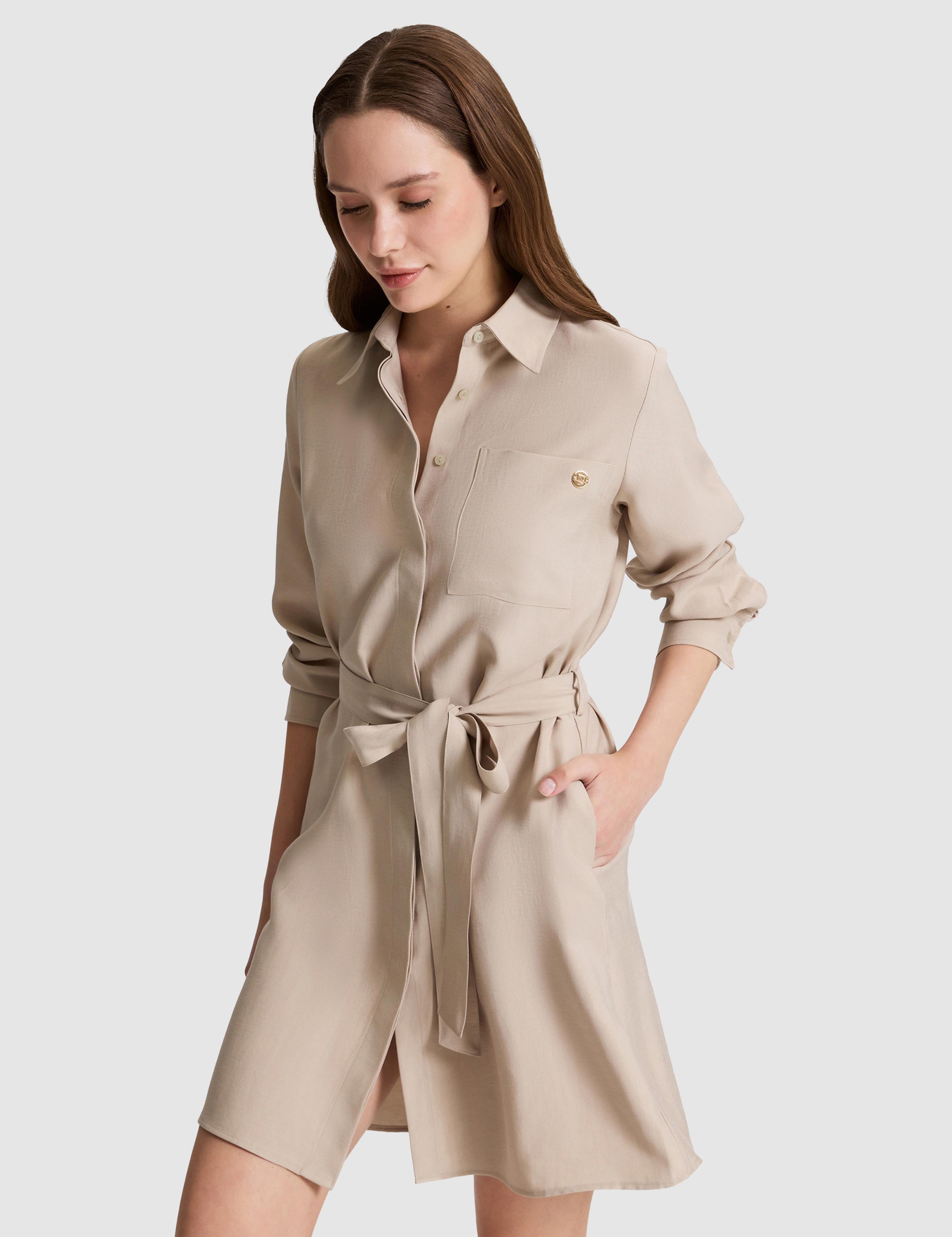 Vizon Comfort Fit Dokuma Elbise