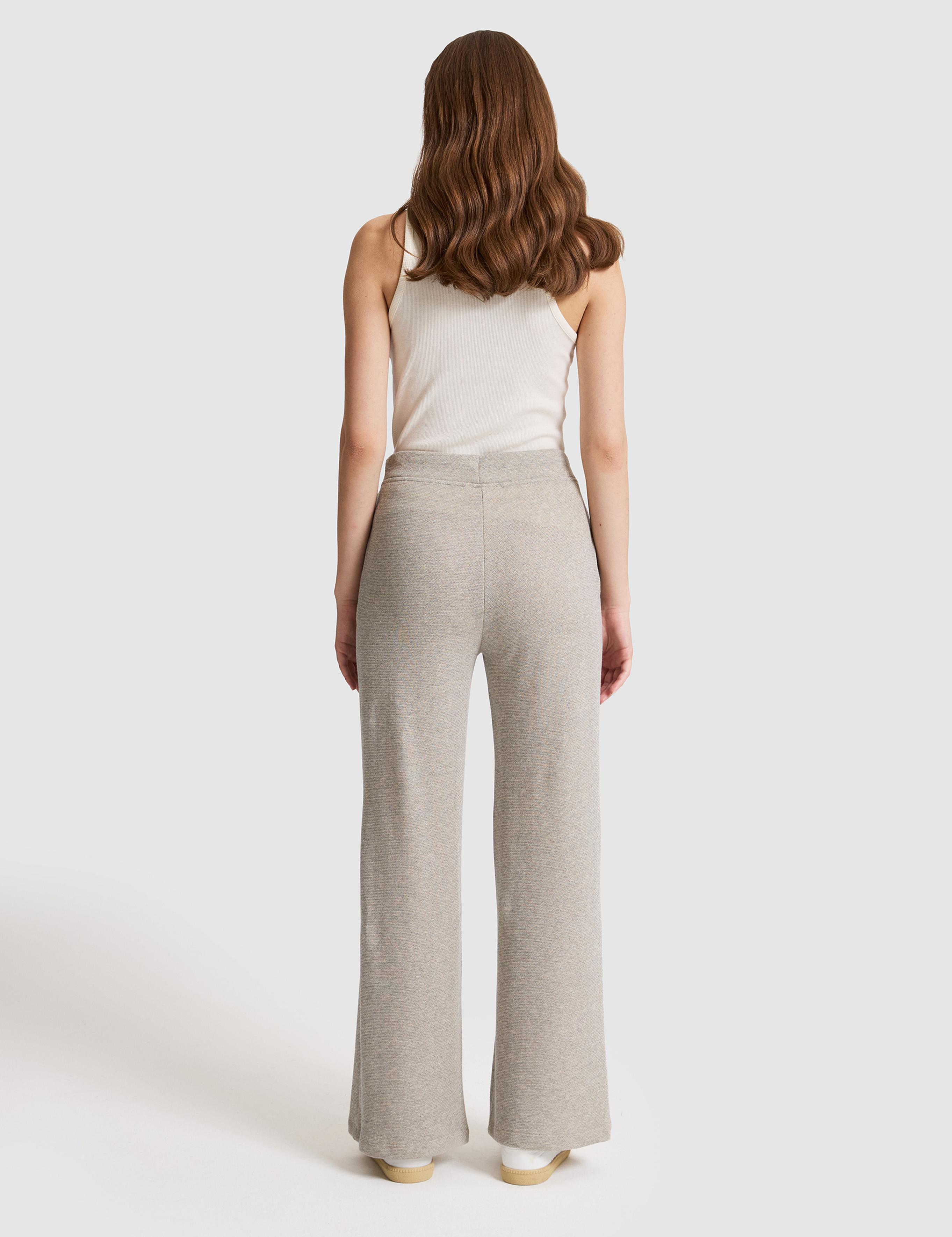Bej Flare Fit Eşofman Altı