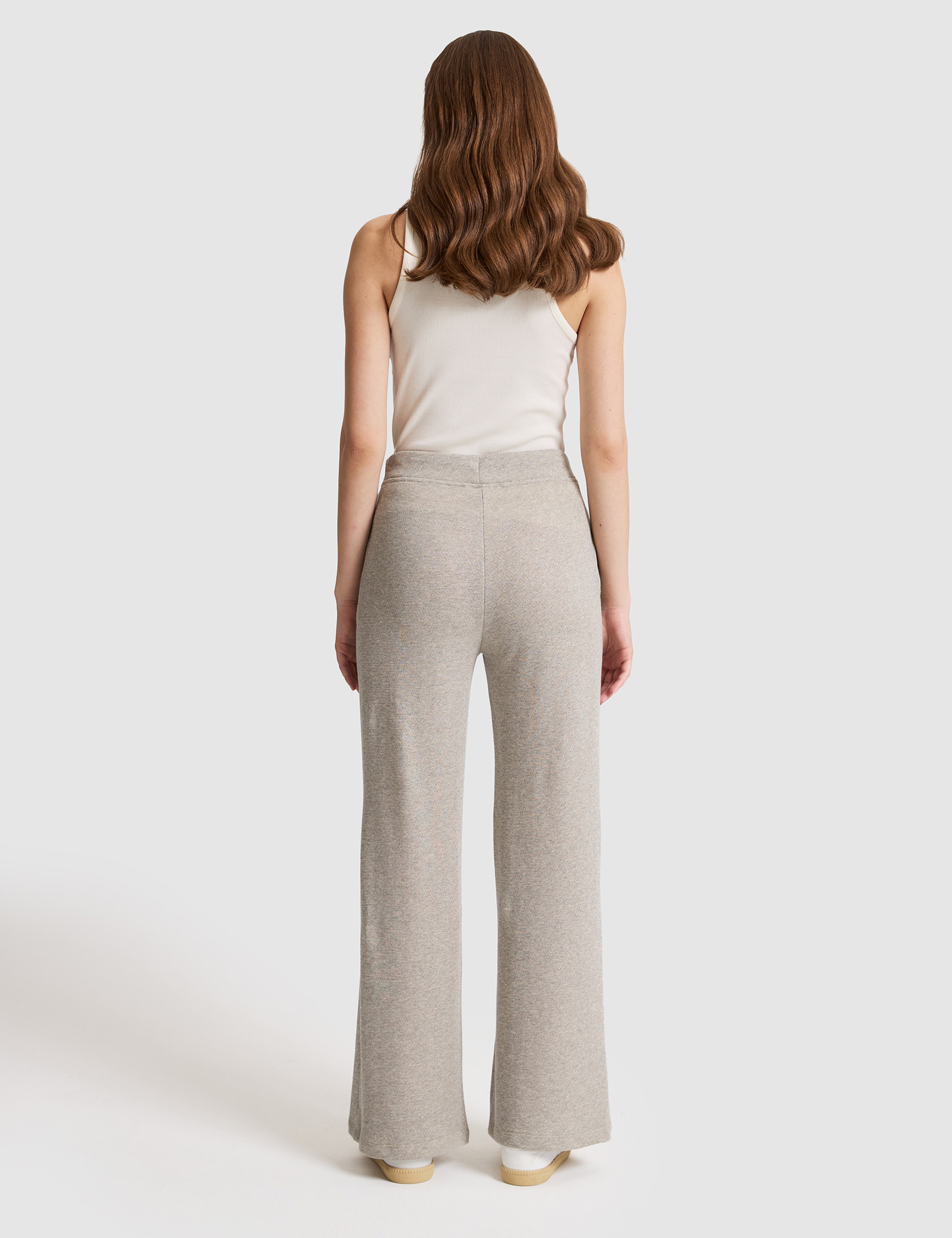 Bej Flare Fit Eşofman Altı