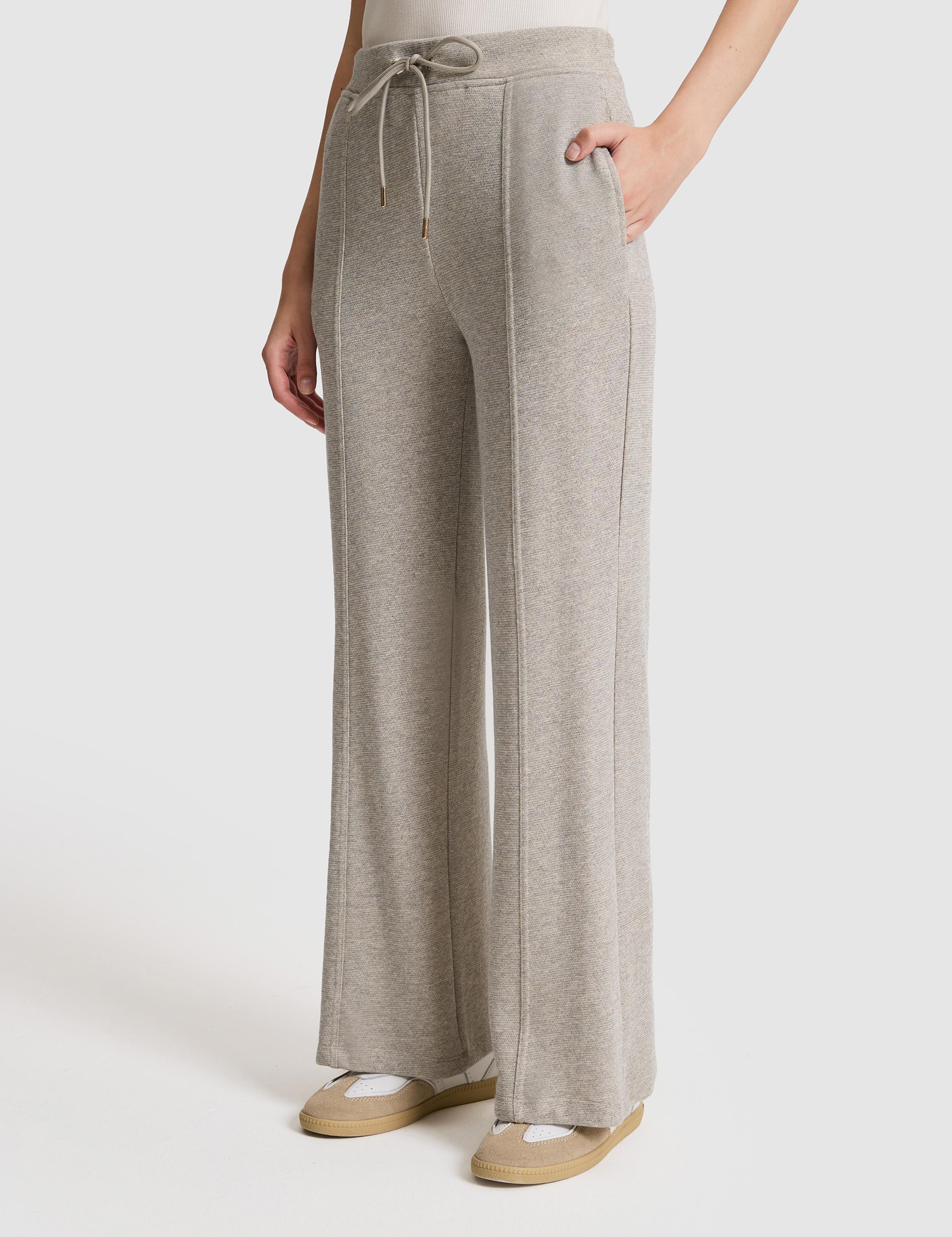 Bej Flare Fit Eşofman Altı