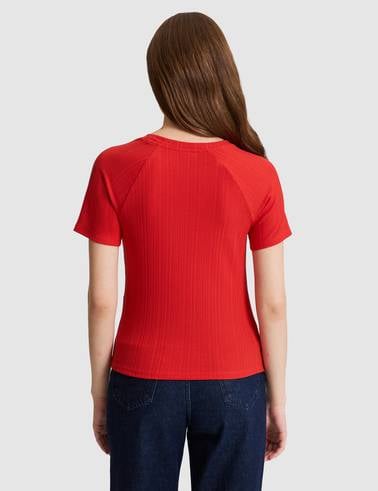 Kırmızı Ex. Slim Fit Tişört