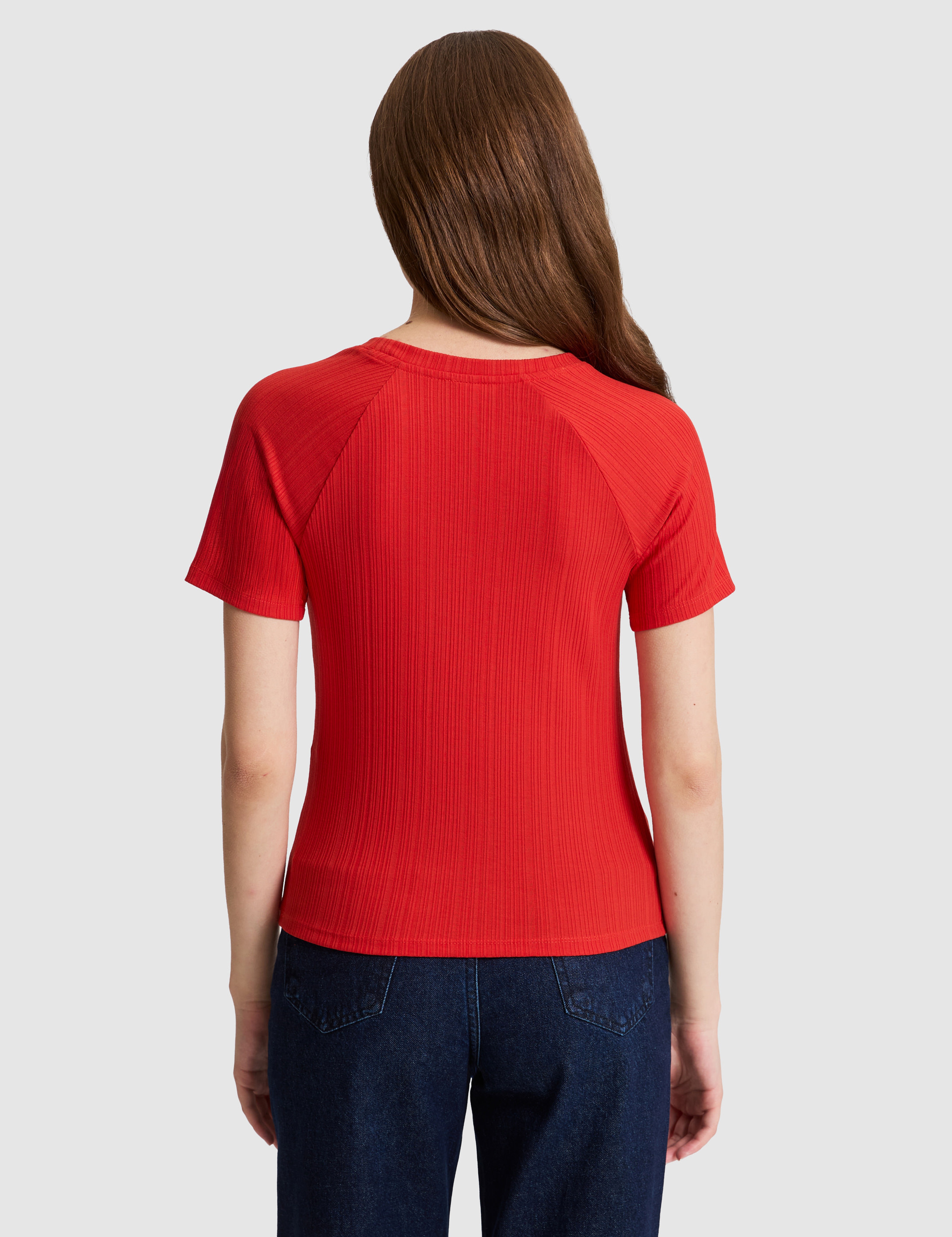 Kırmızı Extra Slim Fit Tişört - Image 5