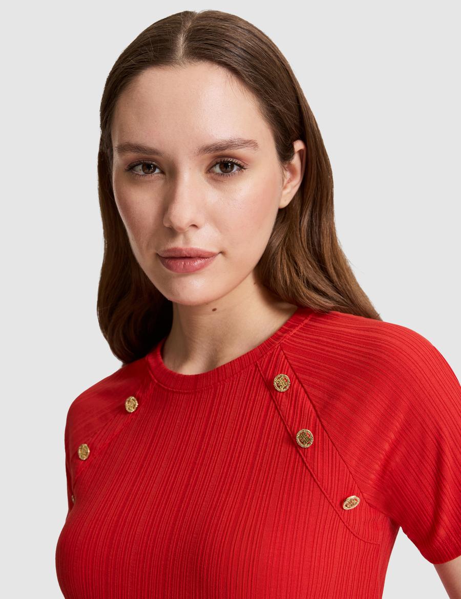 Kırmızı Ex. Slim Fit Tişört