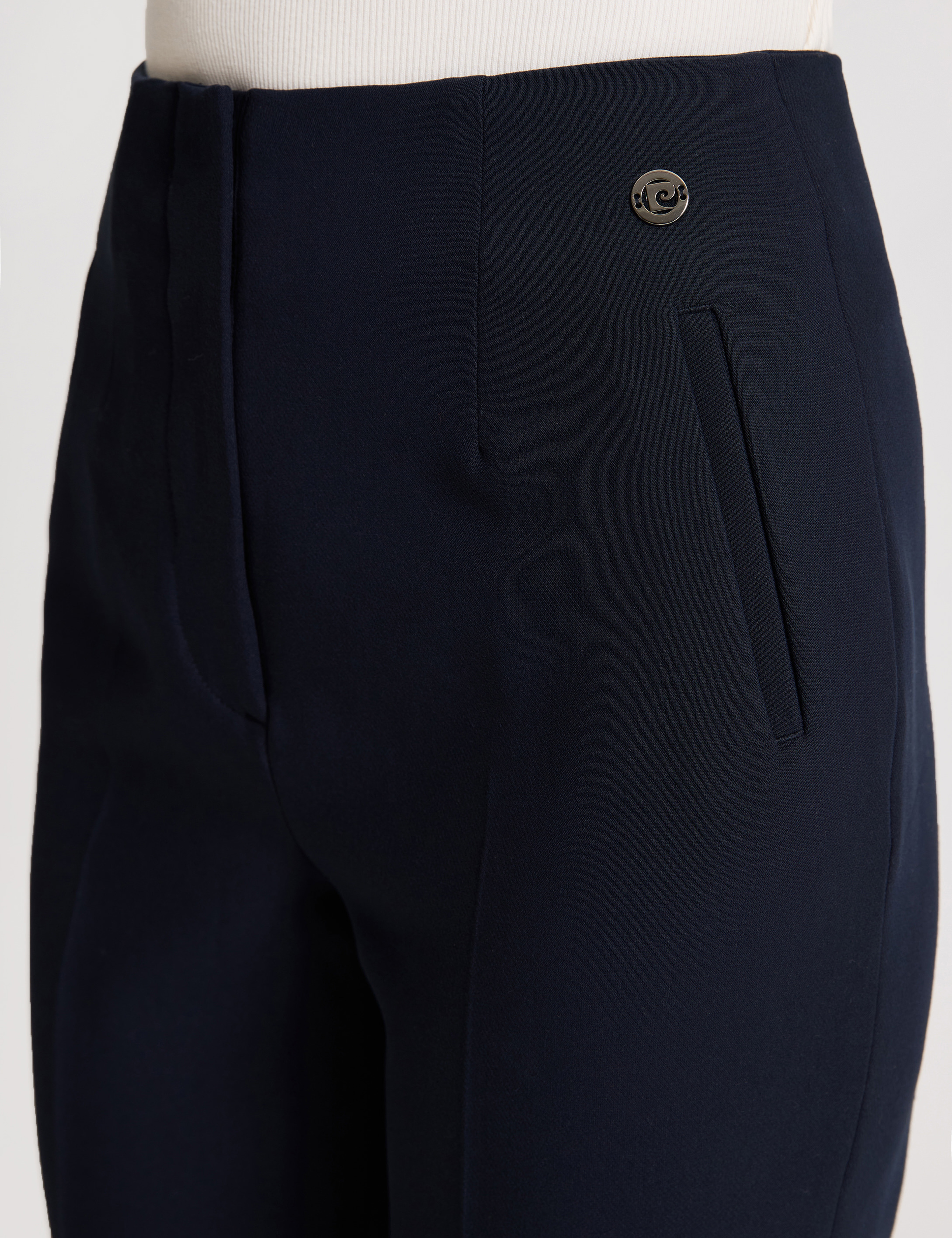 Lacivert Carrot Fit Kumaş Pantolon - Image 6