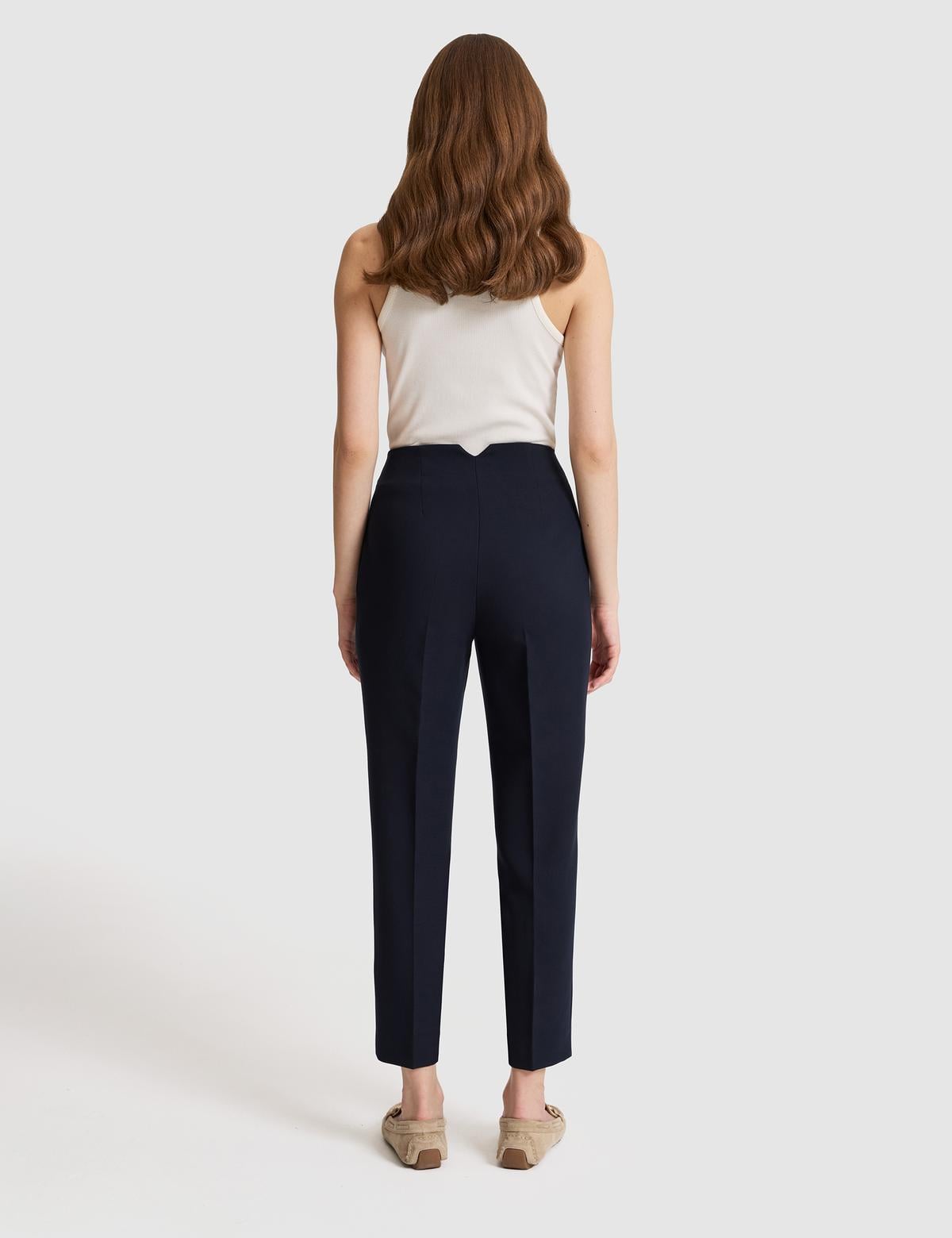 Lacivert Carrot Fit Kumaş Pantolon - 50319939039