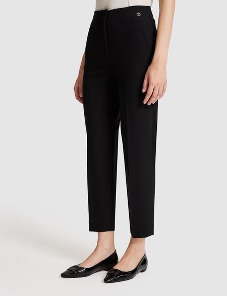 Siyah Carrot Fit Kumaş Pantolon - 50319939004
