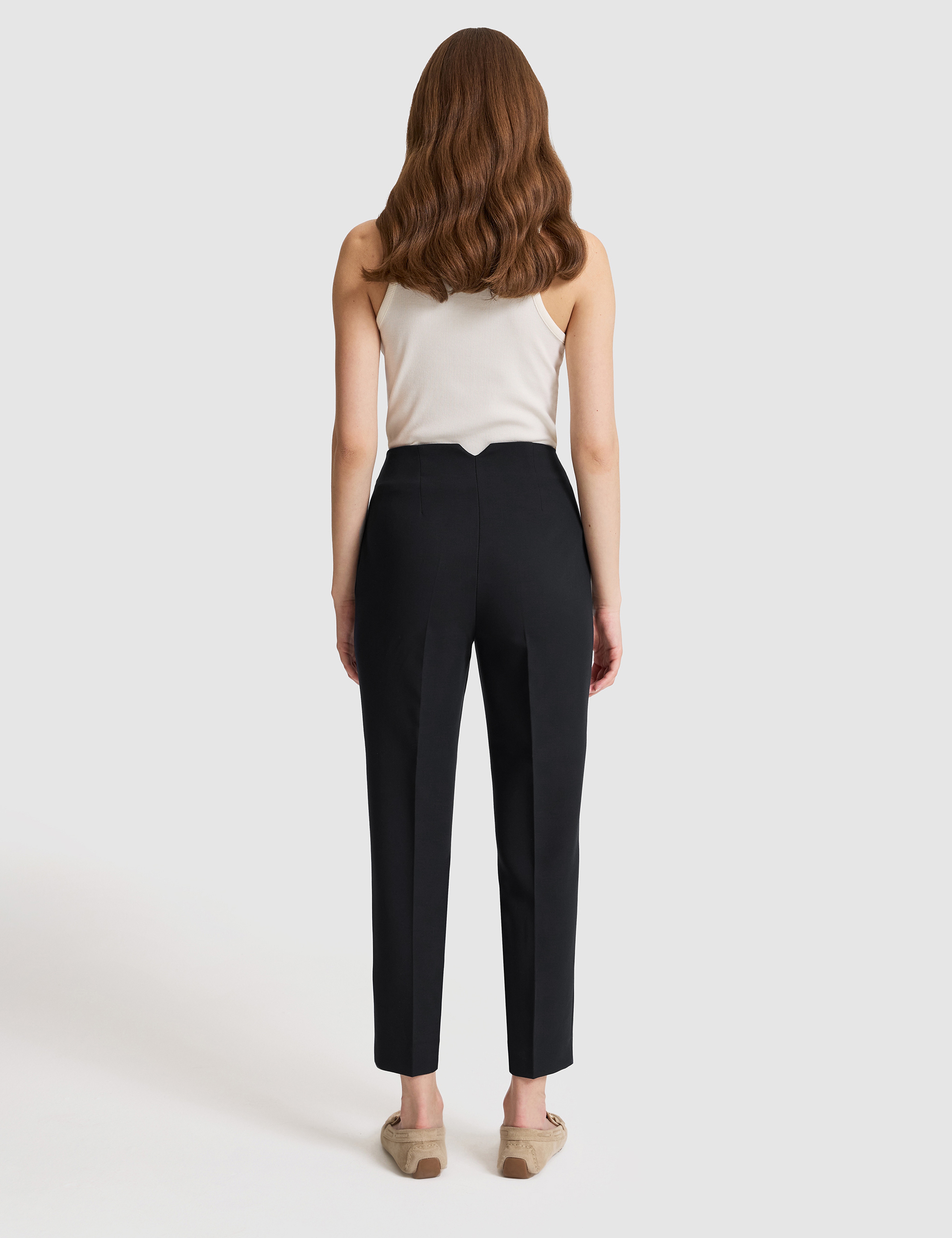 Siyah Carrot Fit Kumaş Pantolon