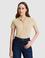Bej Slim Fit Basic Tişört