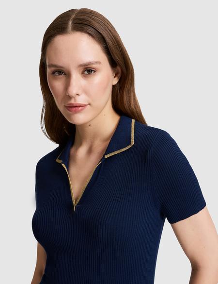 Lacivert Comfort Fit Kazak - 50326899009