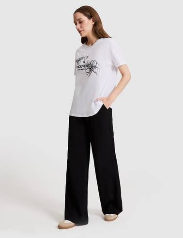 Beyaz Oversize Tişört