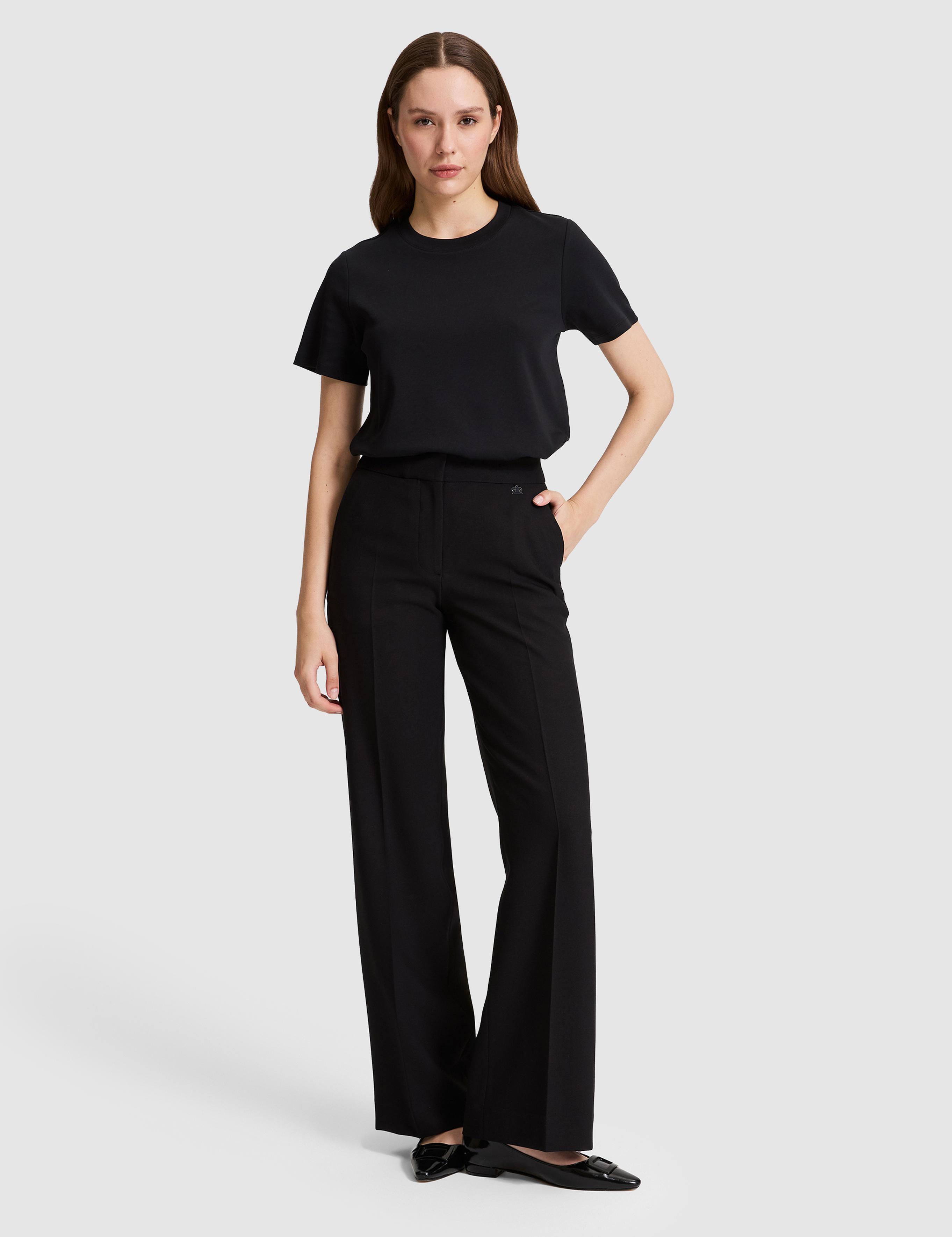 Siyah Regular Fit Bisiklet Yaka Basic Tişört