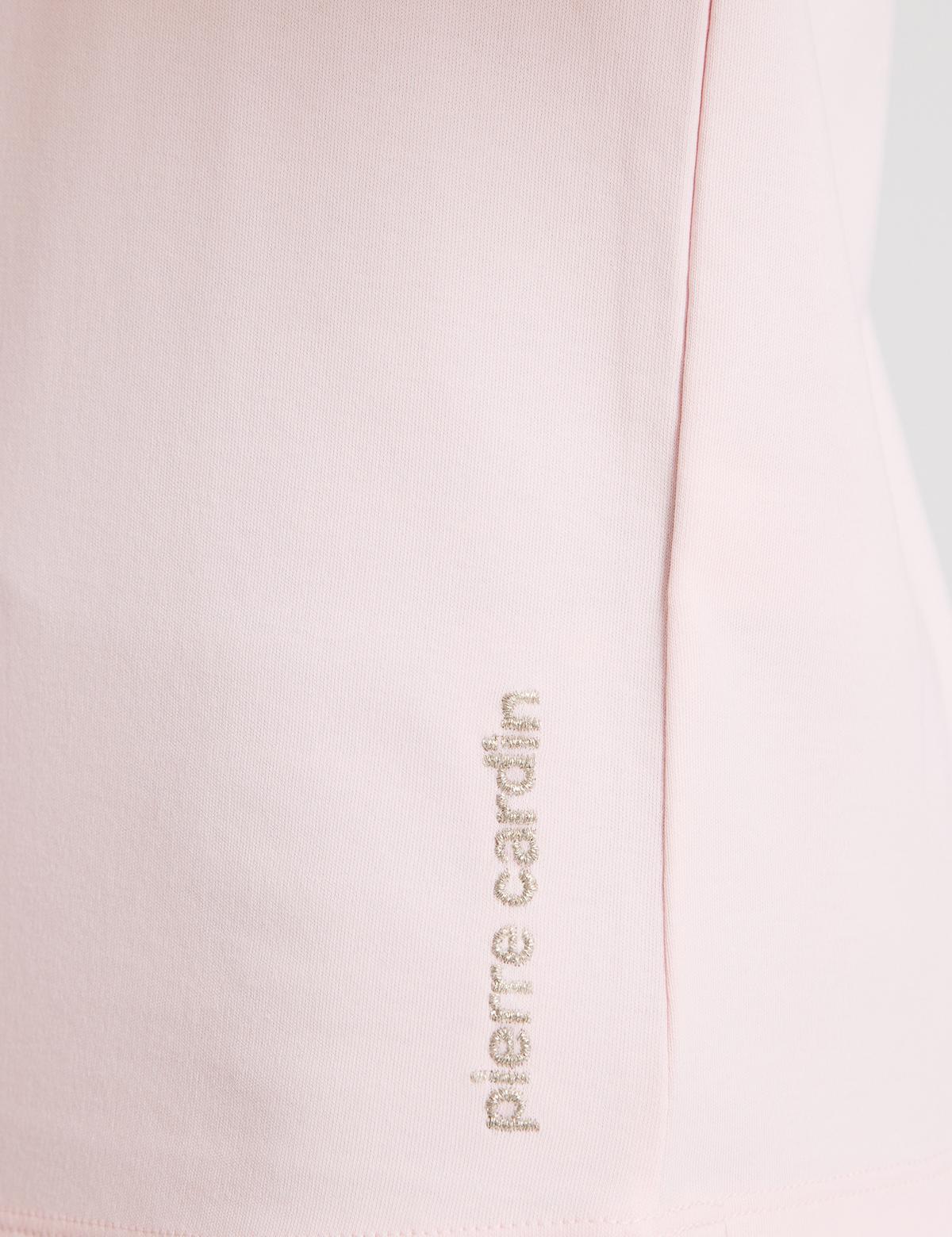 Açık Pembe Regular Fit Bisiklet Yaka Basic Tişört - 50323570001