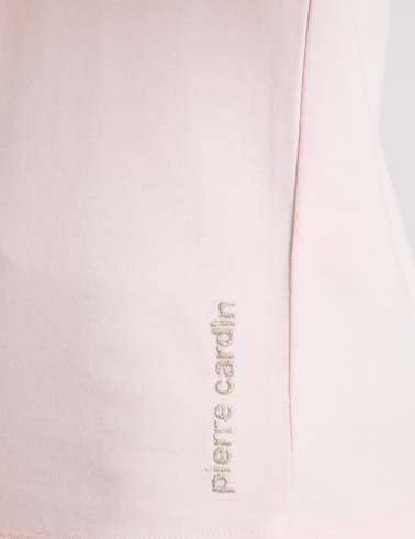Açık Pembe Regular Fit Bisiklet Yaka Basic Tişört