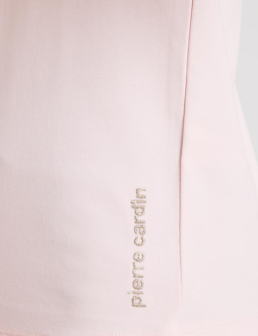 Açık Pembe Regular Fit Bisiklet Yaka Basic Tişört