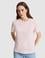 Açık Pembe Regular Fit Bisiklet Yaka Basic Tişört