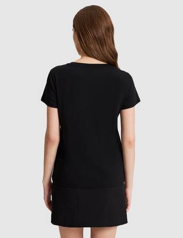 Siyah Regular Fit Basic Tişört
