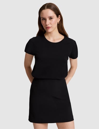 Siyah Regular Fit Basic Tişört
