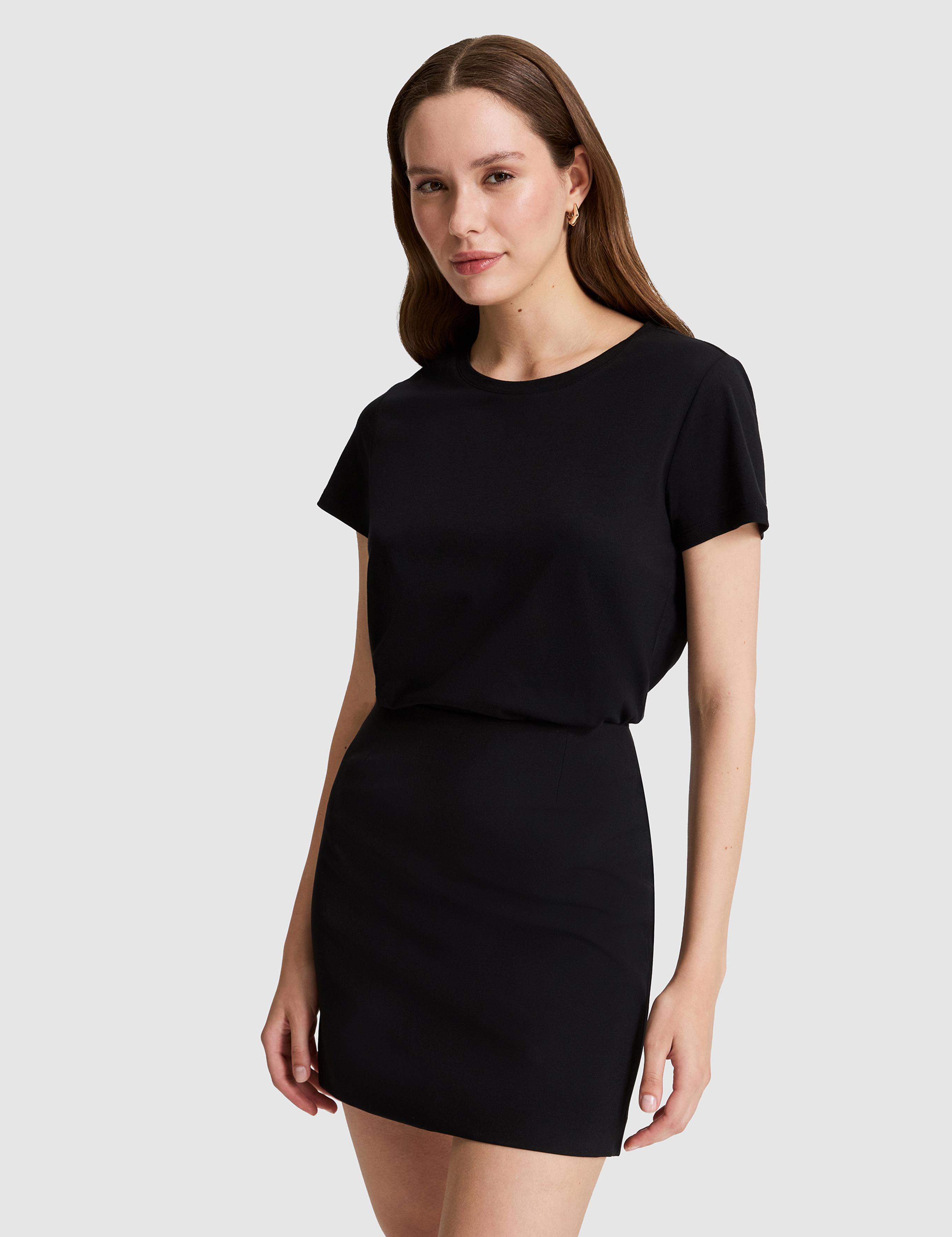 Siyah Regular Fit Basic Tişört