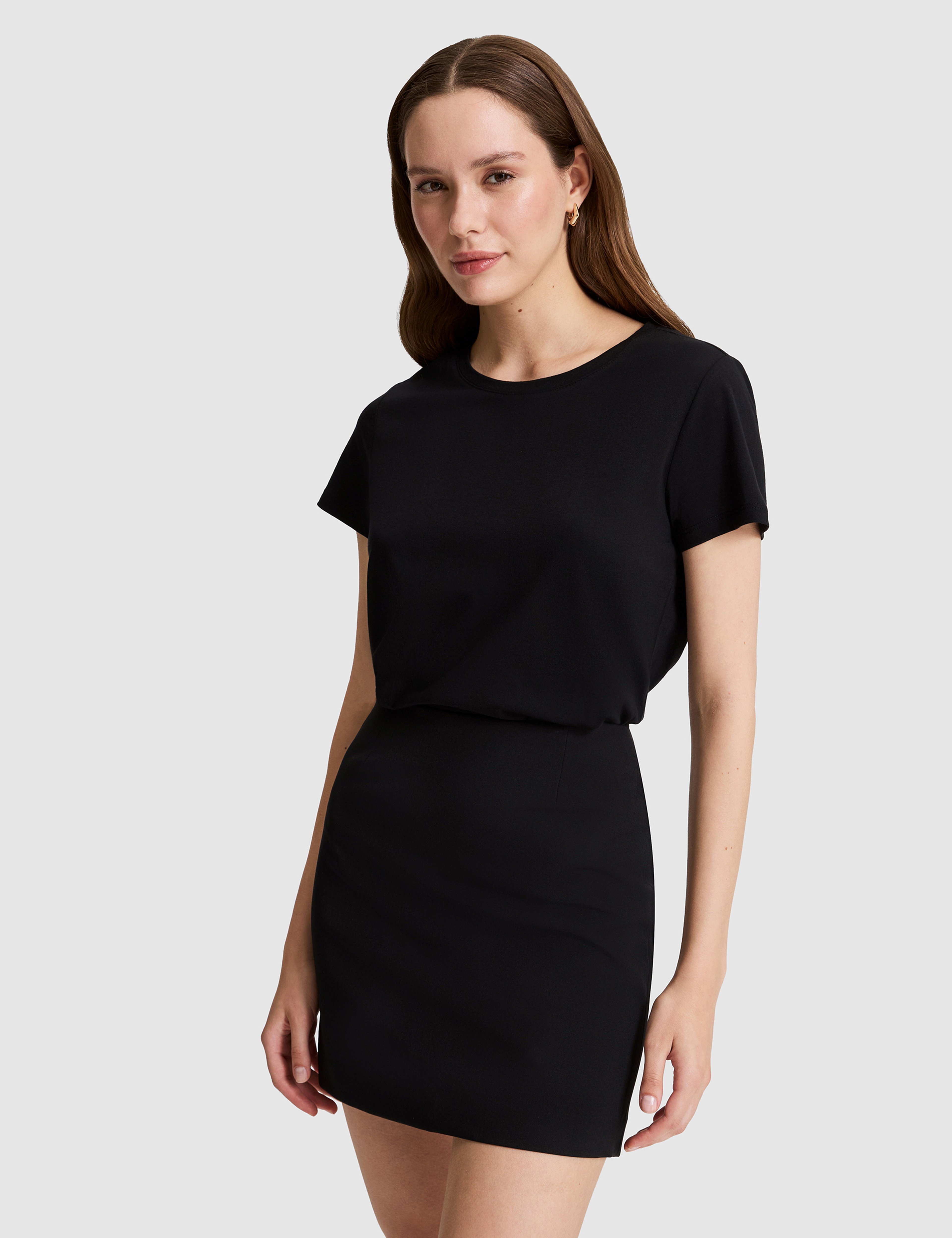 Siyah Regular Fit Basic Tişört