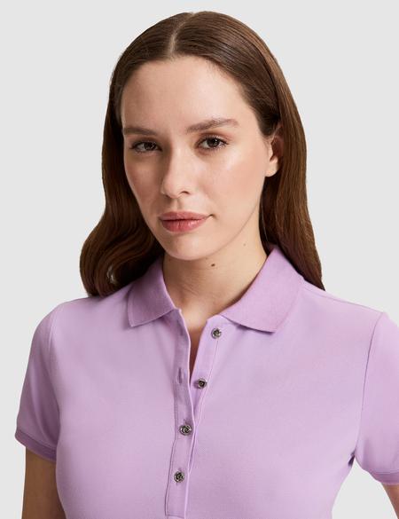 Lila Slim Fit Basic Tişört - 50325456048