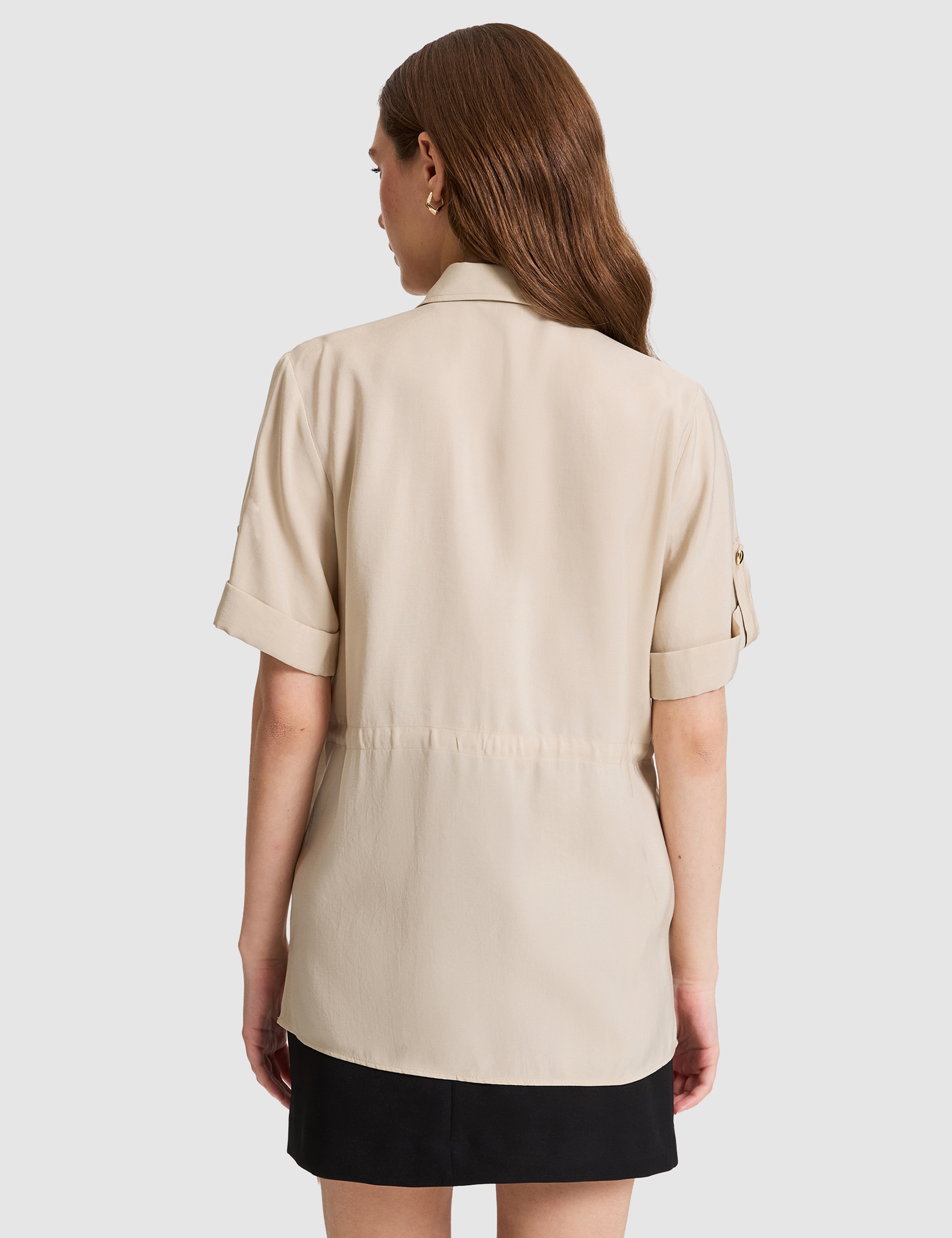 Kum Comfort Fit Kısa Kollu Gömlek