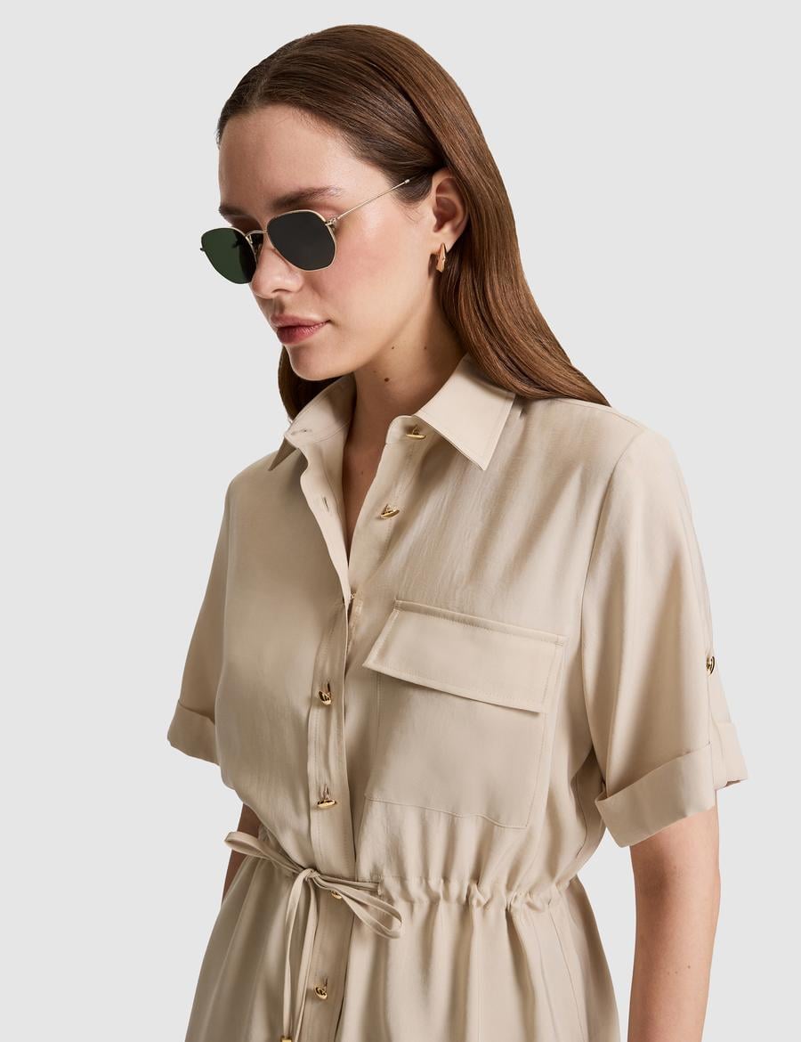 Kum Comfort Fit Kısa Kollu Gömlek
