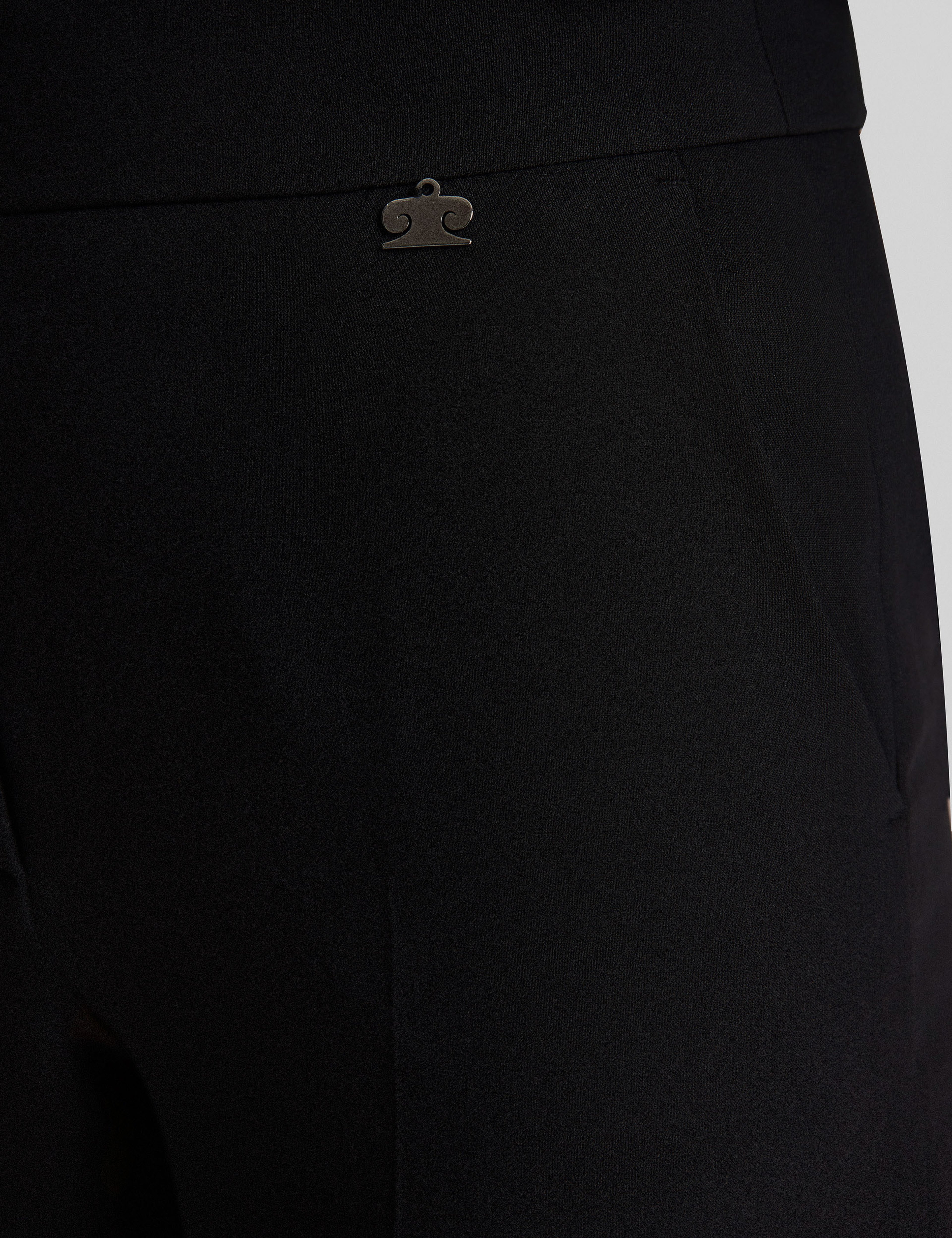 Siyah Flare Fit Kumaş Pantolon