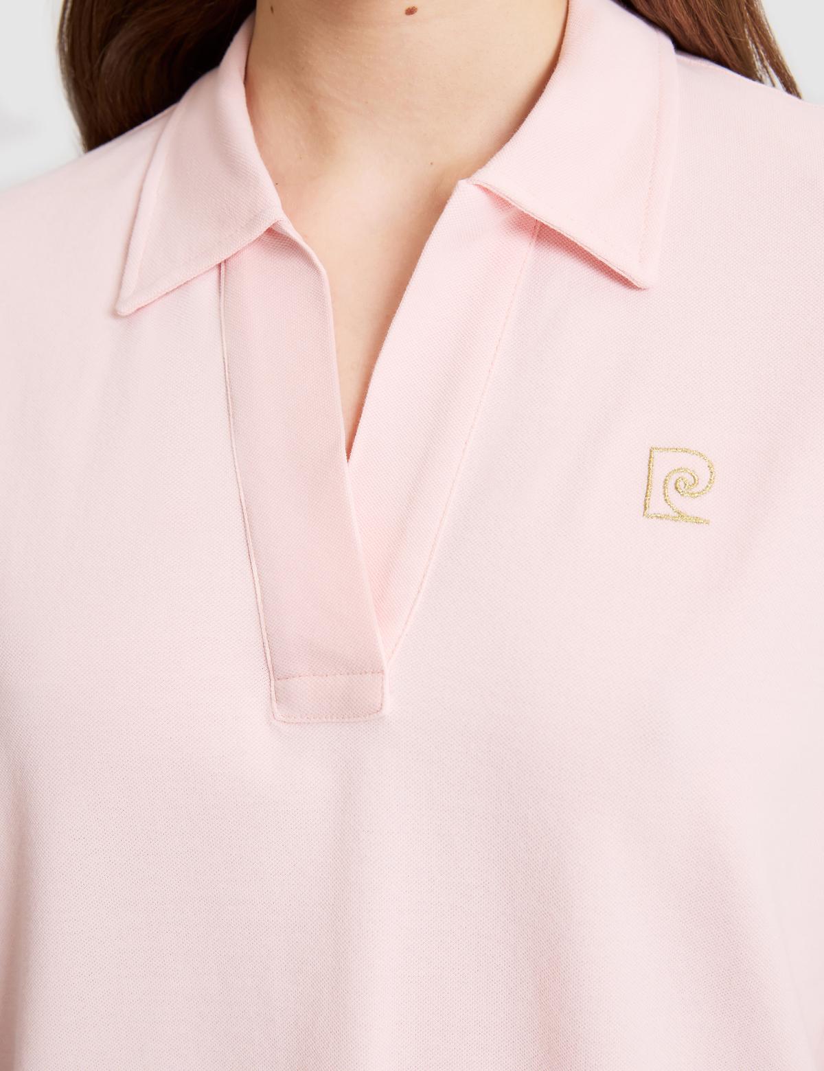Açık Pembe A Kesim Basic Tişört - 50325465008