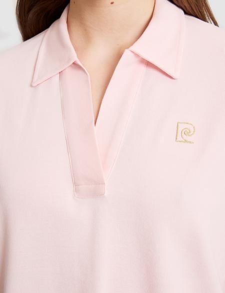 Açık Pembe A Kesim Basic Tişört - 50325465008