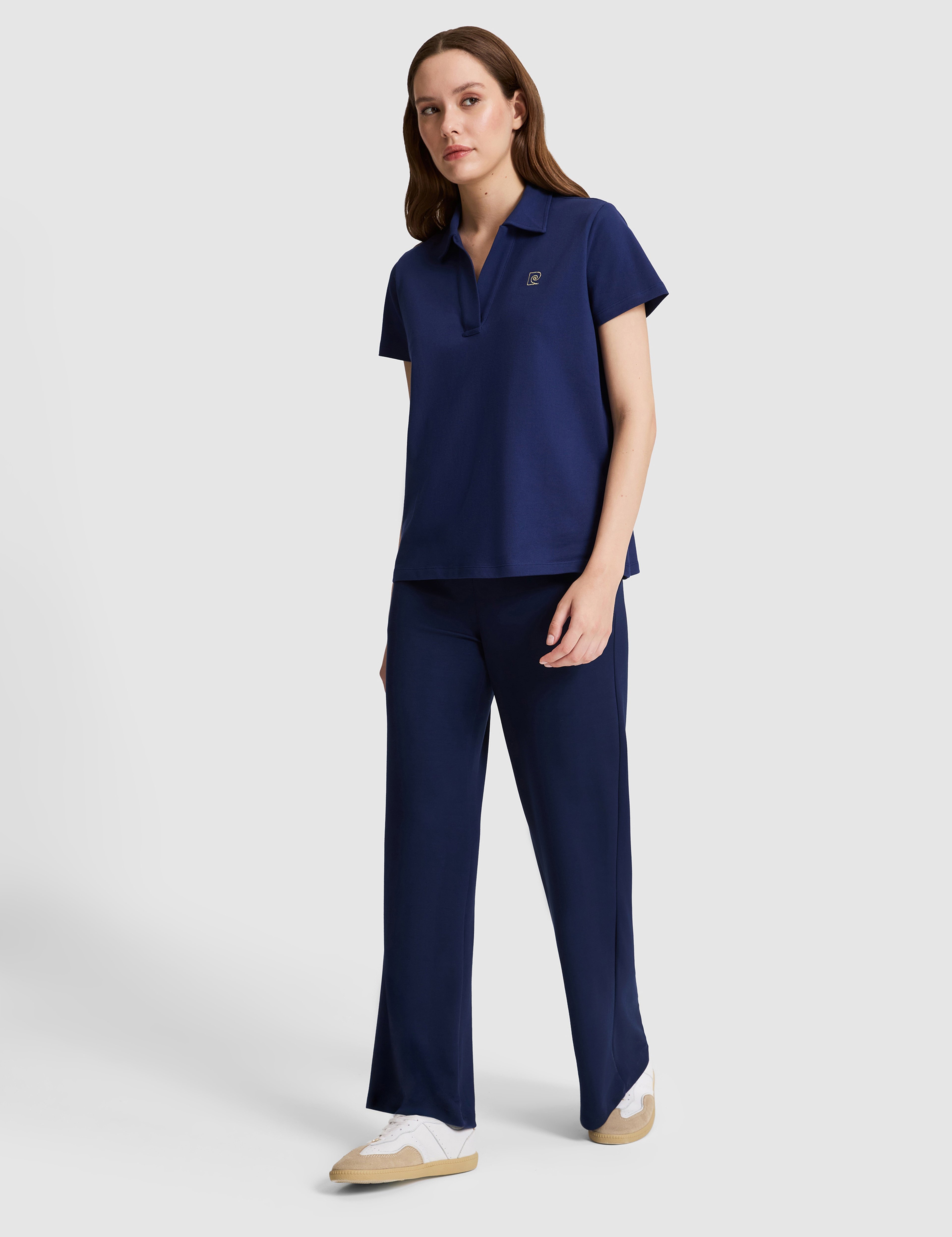 Lacivert Flare Fit Eşofman Altı - Image 3