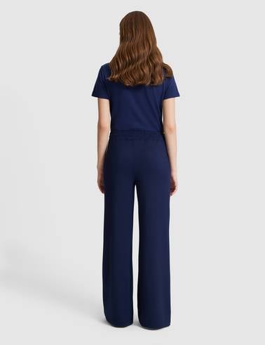 Lacivert Flare Fit Eşofman Altı