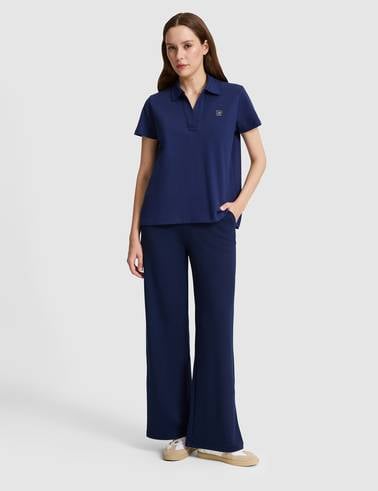 Lacivert Flare Fit Eşofman Altı