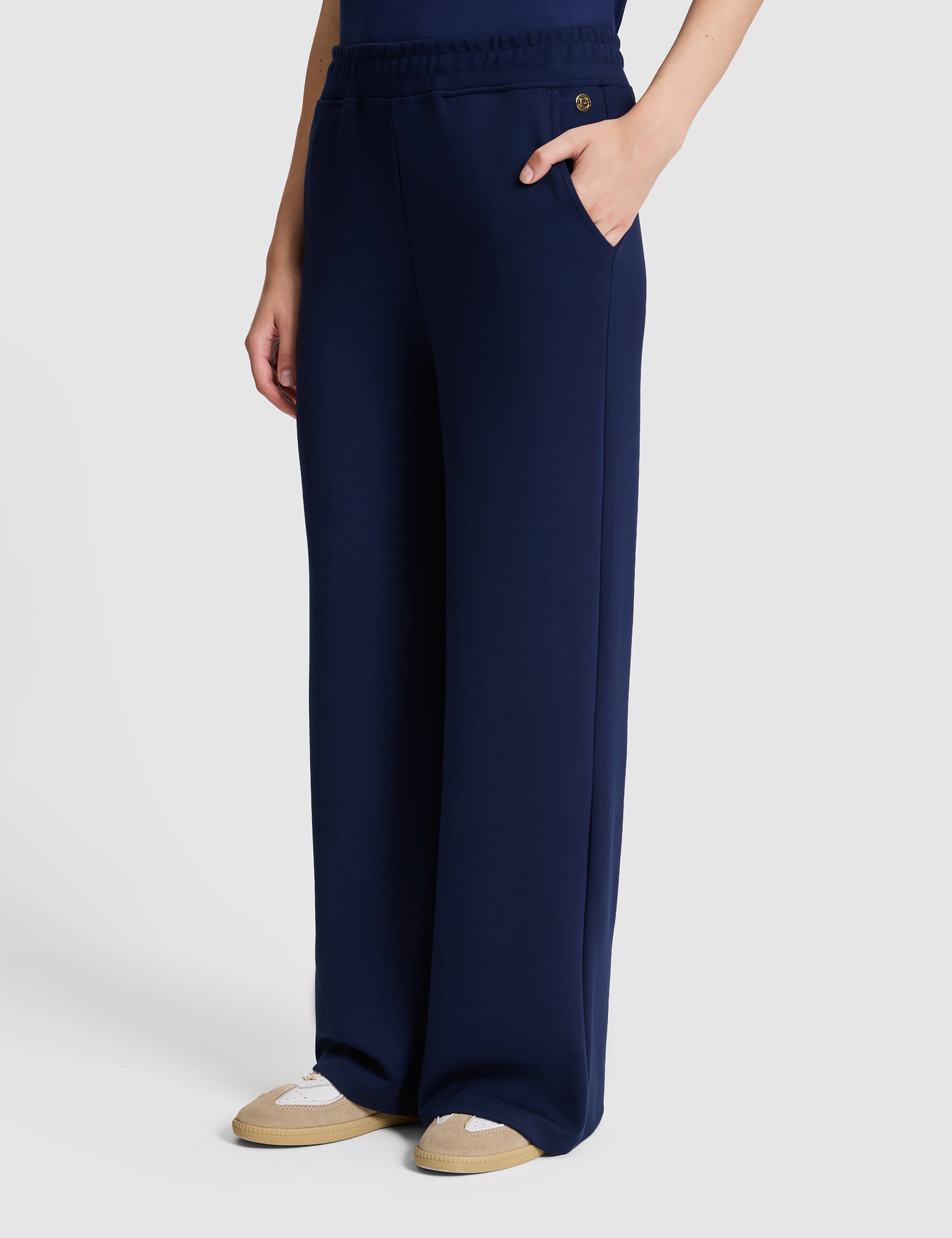 Lacivert Flare Fit Eşofman Altı - Image 4